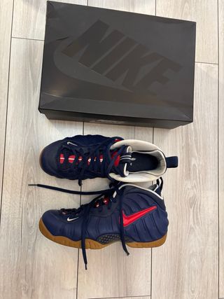 Nike Air Foamposite Pro Blue Void/University Red