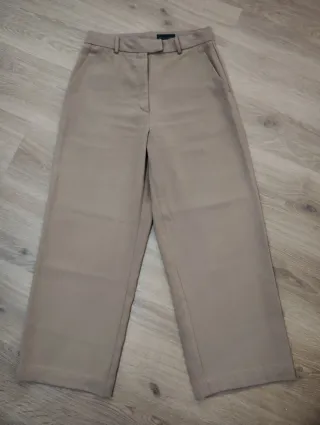 Pantalones de vestir mujer beige y negro