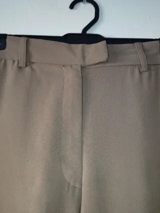 Pantalones de vestir mujer beige y negro