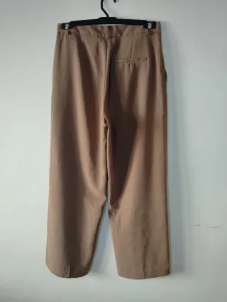 Pantalones de vestir mujer beige y negro
