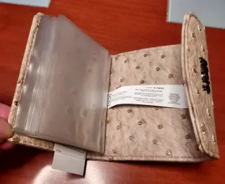 Tarjetero Misako imitación piel avestruz