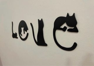 Letras LOVE Gatos Decorativas