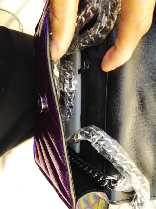 Bolso Kurt Geiger rosa y verde