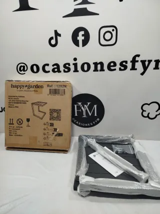 MESA AUXILIAR BARBADOS ALUMINIO GRIS