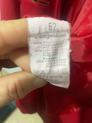 Cappotto rosso da donna