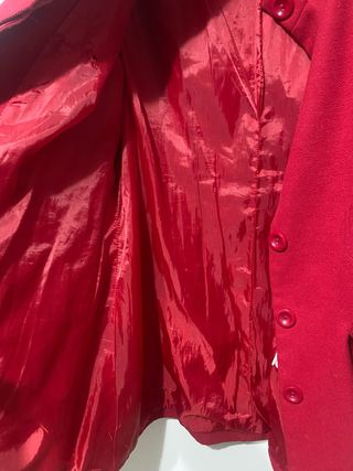 Cappotto rosso da donna