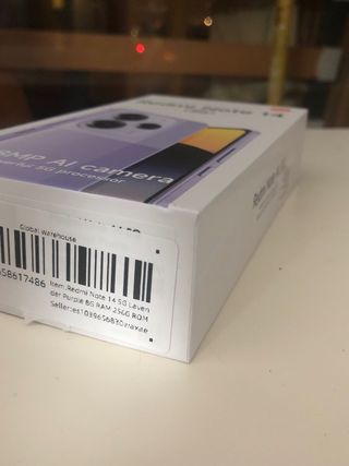 Xiaomi Redmi Note 14 5g 256/8GB morado sin abrir
