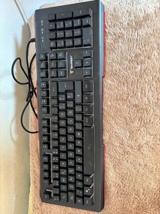 Teclado TEMPEST Negro y Rojo