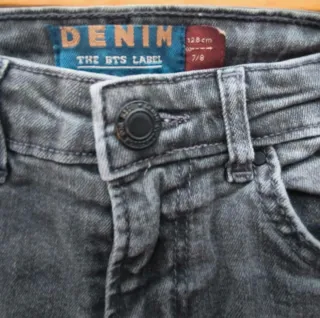 Pantalón vaquero niño gris Denim T. 7-8 años