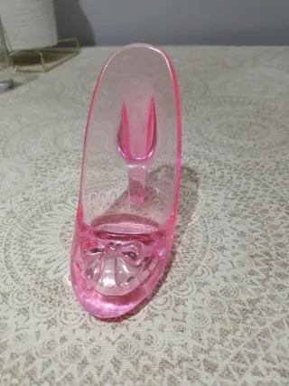 Tacón rosa de plástico