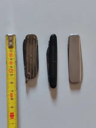 Lotto 3 antichi coltellini multiuso