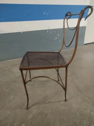 Silla de forja cobre