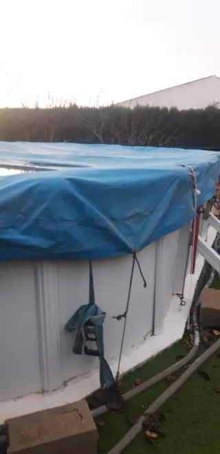 Filtro y Bomba Piscina ancho 3,40 largo 7