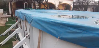 Filtro y Bomba Piscina ancho 3,40 largo 7