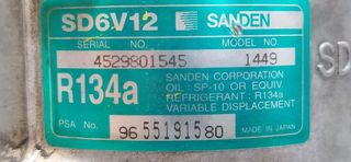 COMPRESOR AIRE ACONDICIONADO PEUGEOT 307 BREAK / SW (S1) SW   |   04.02 - ...