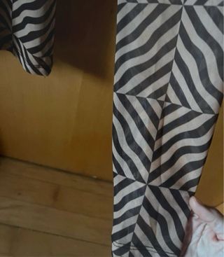 Camisa Zara manga larga estampado geométrico