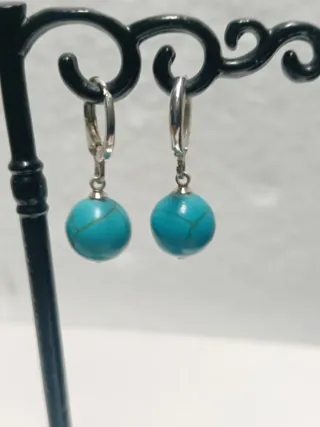 2 Pares Pendientes Plata Ley 925