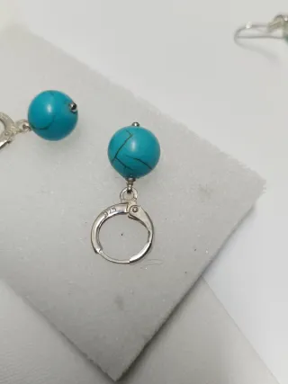 2 Pares Pendientes Plata Ley 925