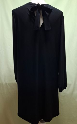 Vestido Mango Basics negro encaje