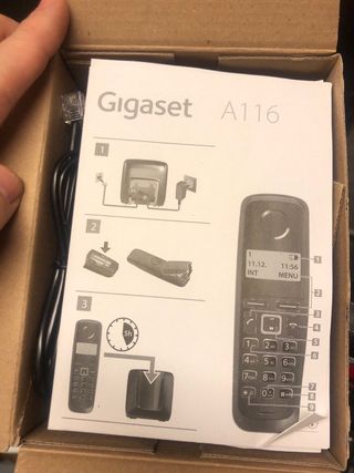Teléfono fijo Gigaset negro