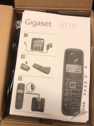 Teléfono fijo Gigaset negro