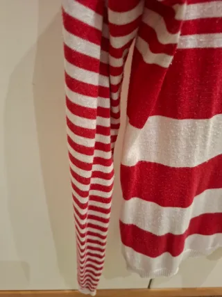 Jersey fino rayas rojo y blanco