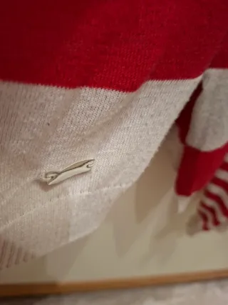 Jersey fino rayas rojo y blanco