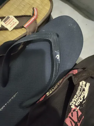 Chanclas Sport Concept Beige y Negras Talla 46