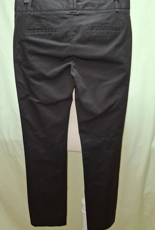 Pantalón ZARA BASIC negro corte recto