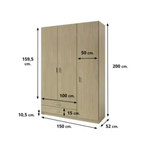 Armario Armario de madera 2,3,4 puertas