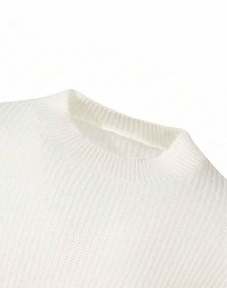 Suéter blanco lana talla L