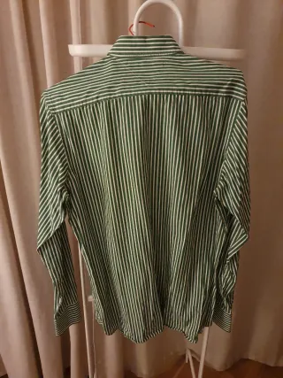 Camisa Tommy Hilfiger Rayas Verdes Talla S