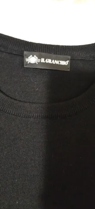 Maglione Il Granchio Uomo Nero Taglia L