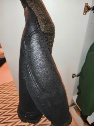 Chaqueta Aviador Zara Negra y Marrón niño