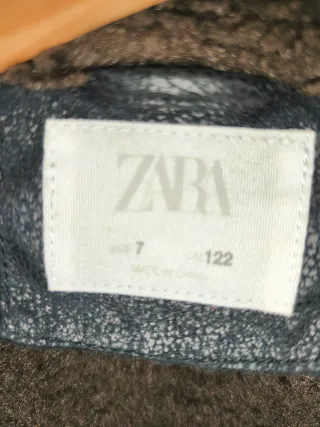 Chaqueta Aviador Zara Negra y Marrón niño
