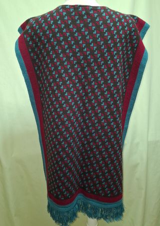 Chaleco punto sin mangas flecos talla única