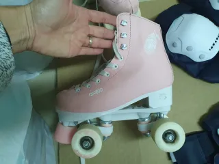 Pattini a rotelle rosa per bambina