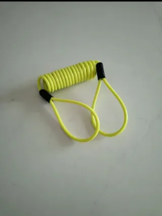 Cable recordatorio moto/bici amarillo