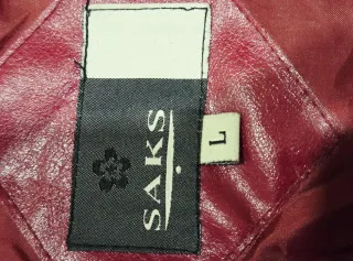 Chaqueta Piel Roja Vintage 90s