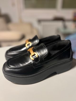 Mocasines negros mujer