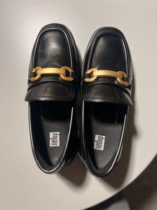 Mocasines negros mujer