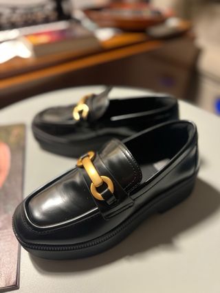 Mocasines negros mujer