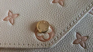 Bolso 100% Piel Blanco y Rosa