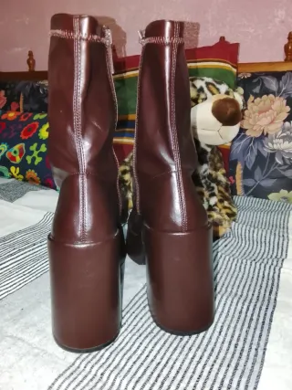 Botas Zara marrones plataforma