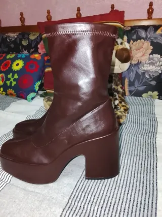 Botas Zara marrones plataforma