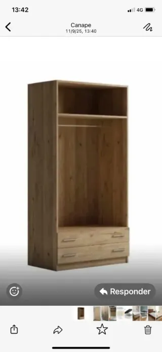 Armario de madera 2,3,4 puertas