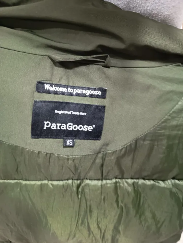 Abrigo Paragoose Verde Talla XS
