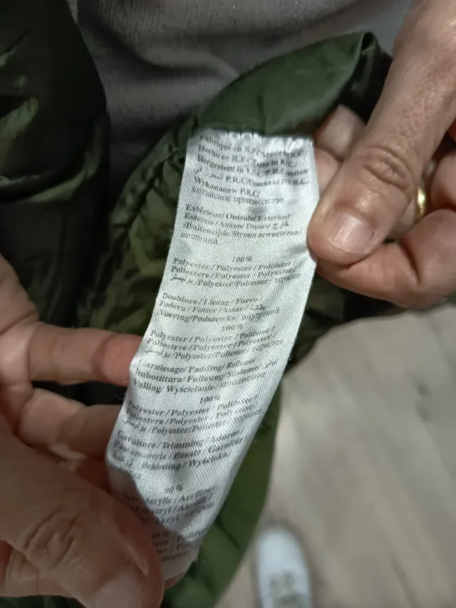 Abrigo Paragoose Verde Talla XS