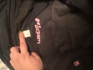 Conjunto de nieve Quechua negros chica + pantalón