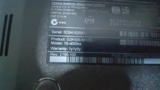 Portatile HP 15-d009ss Nero